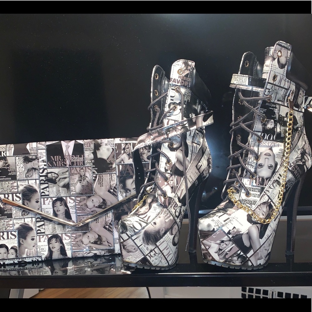 Bella Luna heels Olivia miller purse it’s & exact match perfect